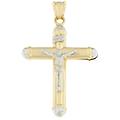 croce uomo oro giallo bianco gl100522