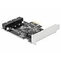 scheda di rete 90387 pci express usb 3. 2 gen 1 5 gbit/s 2 porte interne