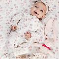 tutina in interlock da neonata bianco taglia 1m