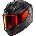 casco d-skwal 3 blast-r mat nero / anthracite / rosso nero rosso xs