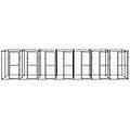 - gabbia per cani da esterno in acciaio 16 94 m²