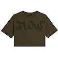 FREDDY freddy. t-shirt cropped con stampa flow centrale tshirt corta ritiro gratis