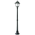 lampione da giardino quadrata h 175 cm nero ip43