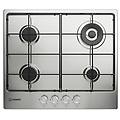 thp 642 w/ix/i 1 piano gas inox 60cm 4 fuochi bruciatore doppia corona griglie smaltate