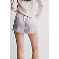 pantaloncino in seta con pizzo donna viola taglia s