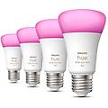 hue kit 4x white and color ambiance 4 lampadine smart e27 60 w 32840200