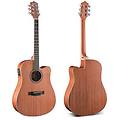 chitarra acustica qag41gd mg design naturale opaco per musicisti e principianti con suono di