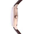 orologio linea formentera solo tempo cinturino in pelle marrone e cassa rose gold