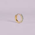 orecchini a cerchio toujours oro giallo cubic zirconia collezione toujours oro giallo