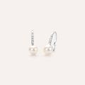 orecchini pendenti gold pearls oro bianco perla d'acqua dolce diamante collezione gold pearls oro
