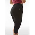 leggings sportivi superfit corsaro in tessuto traspirante nero donna xxs
