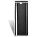 - scarpiera in tessuto richiudibile 57 x 29 x 162 cm nera