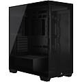 3500x black middle tower vetro temperato no-power minitx-matx-atx-e-atx