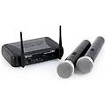 - coppia microfoni radiomicrofoni wireless vhf bi-canale con uscita bilanciata xlr canto pianobar