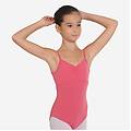body danza classica bambina cotone rosa scuro