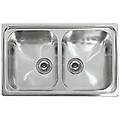 - lav. inox river 350 79x50 2v satinato sacco