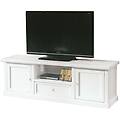 milanihome. it mobile porta tv in legno massello 45x160x56di colorebianco bianco 160 x 56 x 45 cm