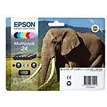 multipack 24 6pz nero e colori c13t24284011