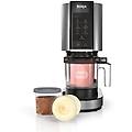 gelatiera nc300eu creami 1 4 l 800 w 3 vaschette nero argento