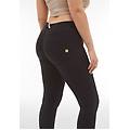 pantaloni push up wr. up vita regular 7/8 tessuto bioattivo nero donna xxx large