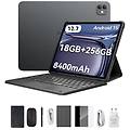 tablet link 8 12. 7 256gb wifi 8400mah android 15 con tastiera grigia