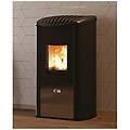 - club ermetica stufa libera installazione pellet bronzo marrone