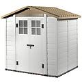 - casetta pvc con pavimento box porta attrezzi beige tuscany evo-200