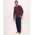 pantalone lungo blu notte in cotone e modal mix & match / blu notte / xl blu notte