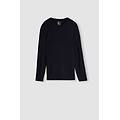 maglia a manica lunga in modal cashmere uomo blu taglia xxl