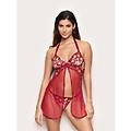 babydoll sfoderato con ferretto red nicole / rubino / 4 rubino