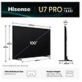 100 u7q pro mini led 4k uhd smart vidaa refresh rate 165hz 100u7q pro