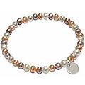 bracciale di perle donna argento 925 gioiello yel303/19