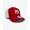 cappellino new york yankees clean a-frame rosso bianco