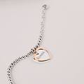 bracciale silver collection argento bicolore bianco / rosa collezione silver collection bicolore