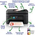 workforce wf-2930dwf stampante multifunzione a4 getto d'inchiostro (stampa scansione copia) display