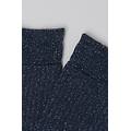 calzini a costine glitter donna blu tu