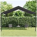 - tenda a baldacchino antracite 4x4 m in acciaio e tessuto