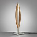 lampada da tavolo led kiera rovere/nickel opaco