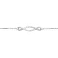 bracciale silver shine argento rodiato cubic zirconia collezione silver shine bianco