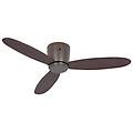 eco plano ii bz-nb ventilatore da soffitto con luce e controllo motore 13w noce