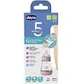 Chicco Biberon Perfect 5 Girl 0 M In Silicone Flusso Lento 150 Ml