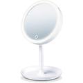 specchio cosmetico bs 45 led 5x zoom magnetico superficie 17 5x17 5cm specchio cosmetico bs 45 led