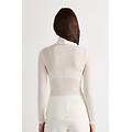 dolcevita lana e seta manica lunga con collo alto donna avorio taglia l