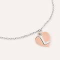 bracciale silver collection argento bicolore bianco / rosa collezione silver collection bicolore