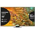 q80d tv qled 4k 55'' qe55q80datxzt smart tv wi-fi eclipse silver 2024 processore nq4 ai gen2 4k ai