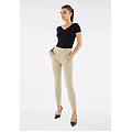 pantaloni push up wr. up vita alta superskinny tessuto navetta olive donna small