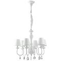 europe lampadario arthur bianco 6xe14 72x58cm