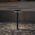 brinca lampada con picchetto a terra a led nero pc sensore