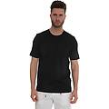 t-shirt girocollo mezza manica nero