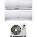 zduo 9000 + 12000 wifi climatizzatore dual split inverter 9000 + 12000 btu /h inverter classe a++/a+